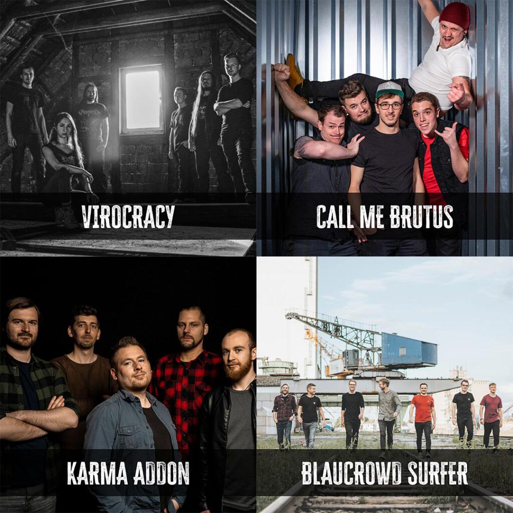 Neue Bands für das rockXplosion 2023: VIROCRAZY, CALL ME BRUTUS, KARMA ADDON & BLAUCROWD SURFER