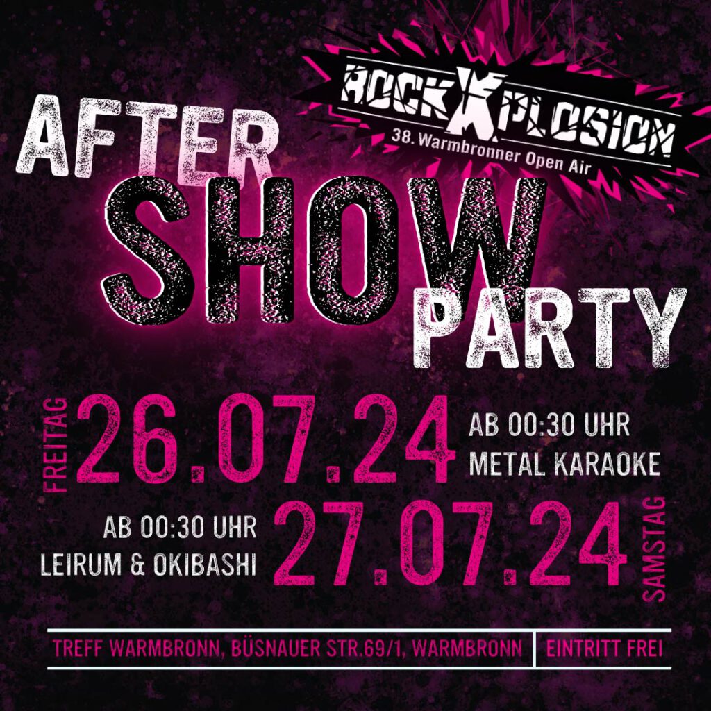 Aftershow im Treff Warmbronn | 26. & 27.07.2024