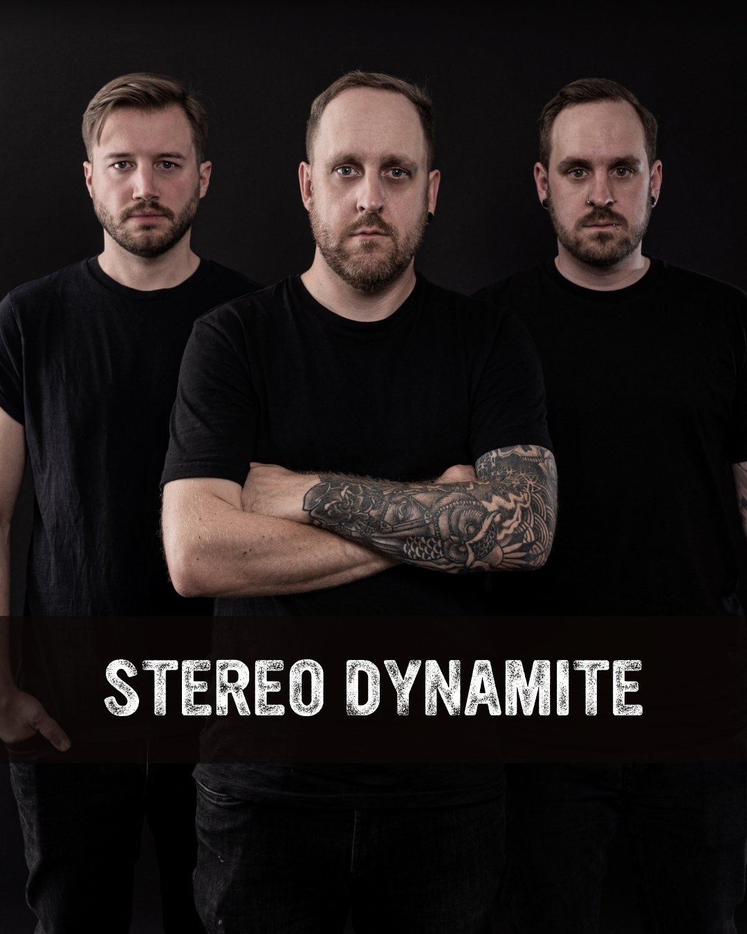 Instagram Beitragsbild der Band Stereo Dynamite, mit Bandname im Bild