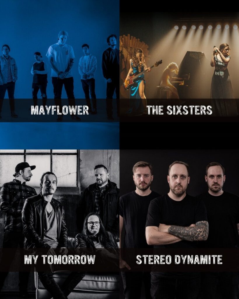 Neue Bands für das rockXplosion Line Up 2025: Mayflower, The Sixsters, My Tomorrow und Stereo Dynamite