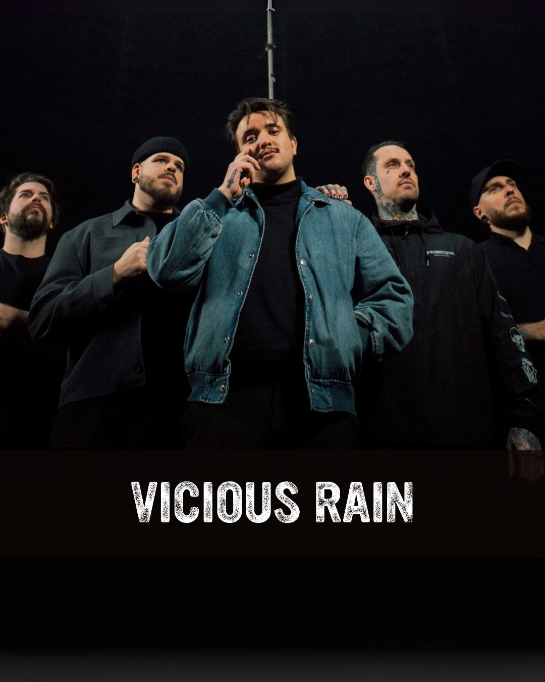 Bandbild der Band Vicious Rain mit Bandnamen im Bild