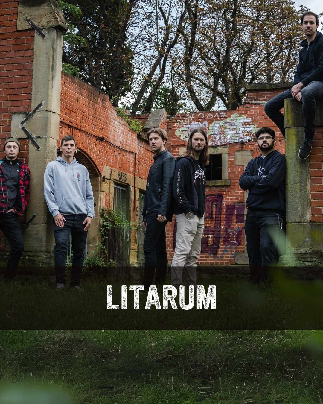 Insta_SA_Litarum Bandbild der Band Litarum mit Namen im Bild