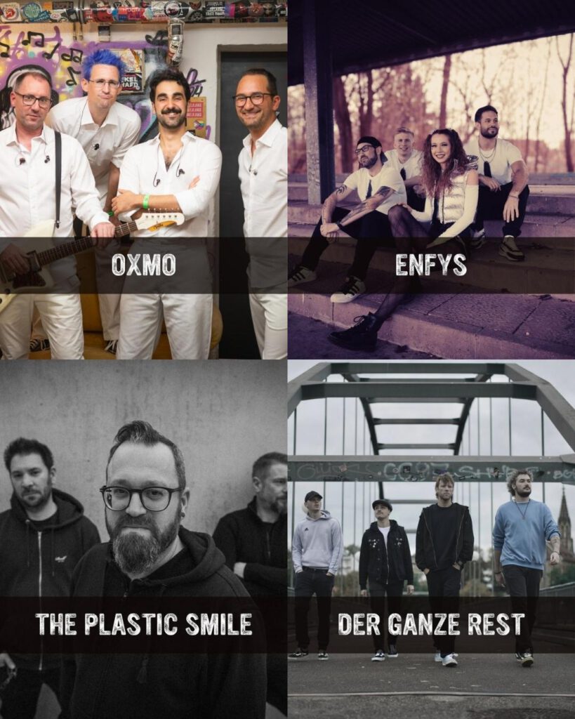 Neu im Festival Line Up: DER GANZE REST, OXMO, THE PLASTIC SMILE & ENFYS!