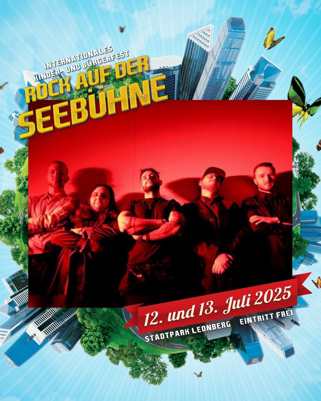 Bandveröffentlichung von Insane Perception für das Rock auf der Seebühne am 12. und 13. Juli 2025.