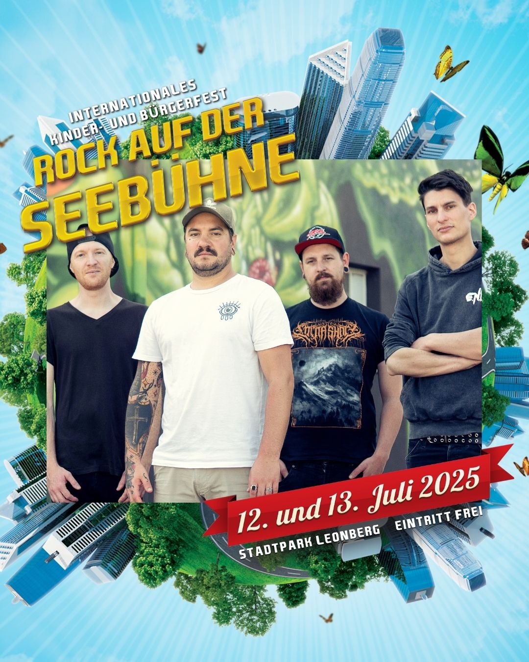 Bandveröffentlichung von Pinghost für das Rock auf der Seebühne am 12. und 13. Juli 2025.