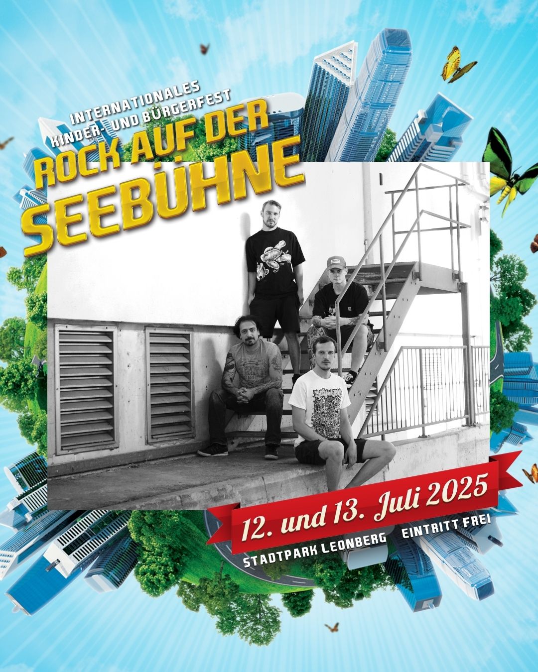 Bandveröffentlichung von Snakepiss für das Rock auf der Seebühne am 12. und 13. Juli 2025.