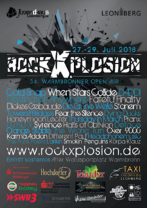 34. Plakat rockXplosion 2018