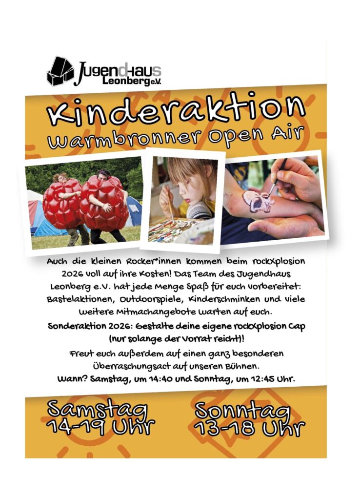 Kinderaktion rockXplosion 2026