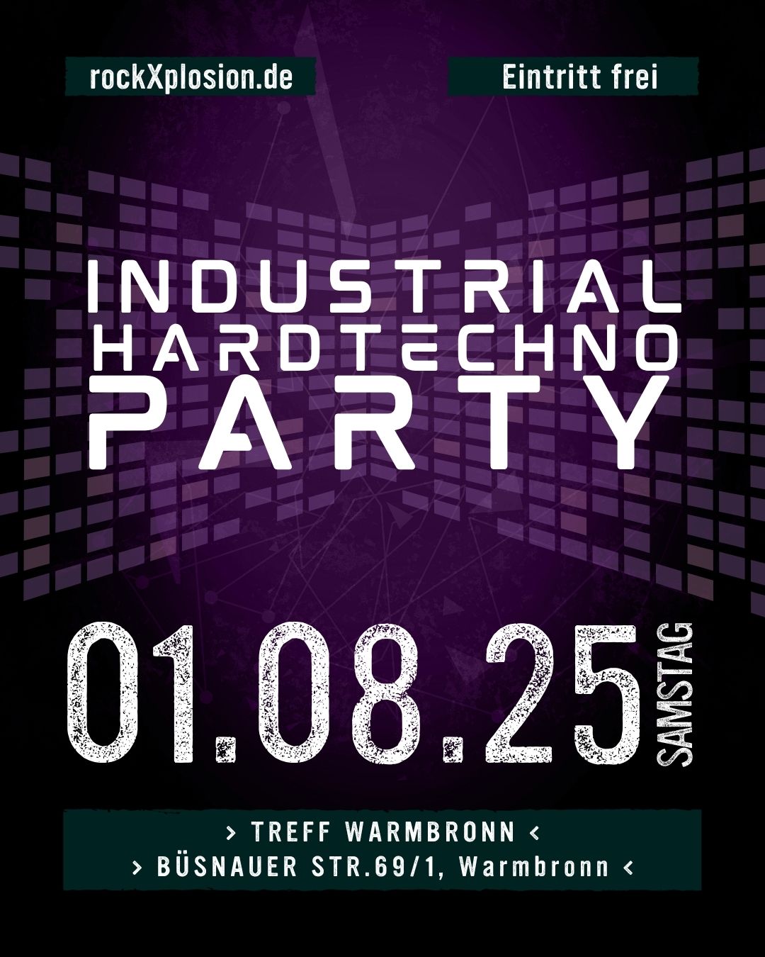 Flyer Aftershowparty rockXplosion 2026 Techno Flyer Aftershowparty rockXplosion 2026 Techno